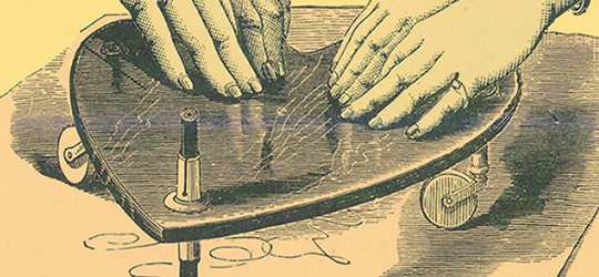 La planchette e lo spiritismo nell’800 Planchette